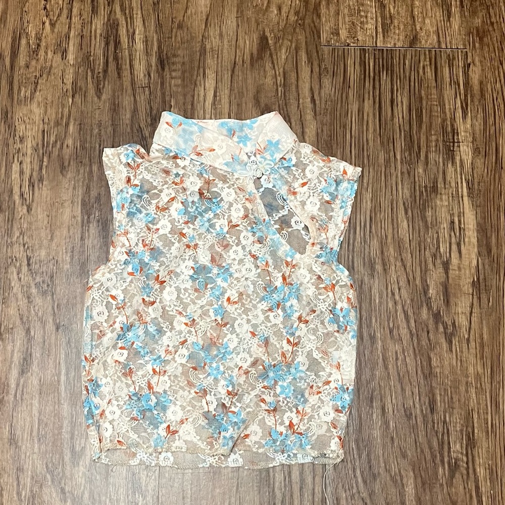 Lace Floral unbranded top